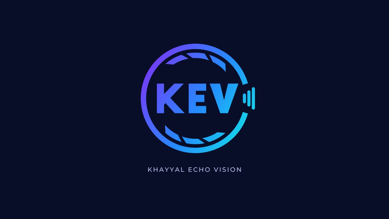 KEV logo in full colour on navy
